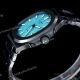 Super clone AET Patek Philippe Nautilus 5711 black Ceramic baby blue face 9015 watch (6)_th.jpg